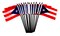 Pack of 12 Puerto Rico Mini Flags – 4"x6" Polyester Desk & Hand Waving Set